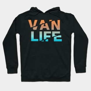 Vanlife: Tracks - Blue Orange fade Hoodie